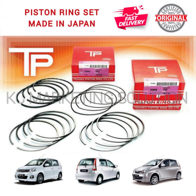 TP Piston Ring Set (Size 31053STD/31050STD/31055STD) Viva 660 850 1.