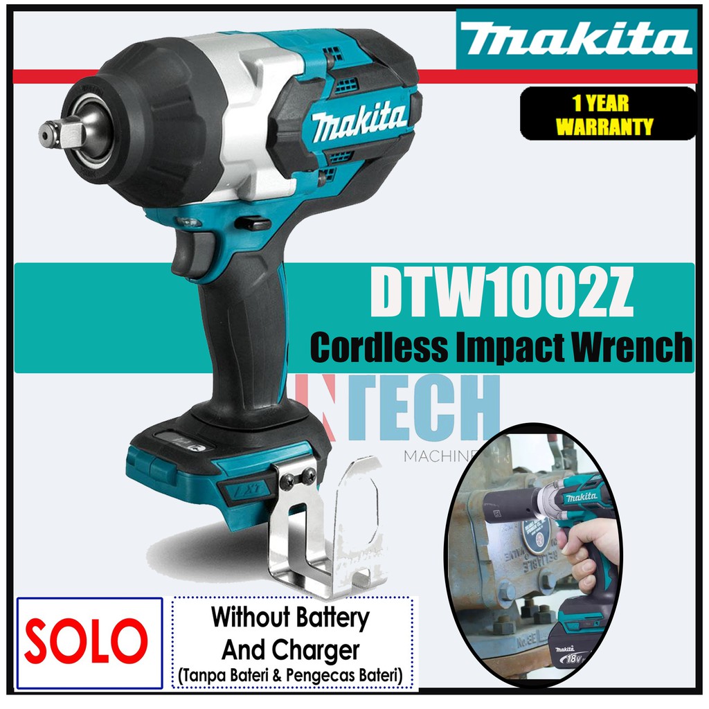 MAKITA DTW1002Z(SOLO) CORDLESS IMPACT WRENCH ** WIHTOUT BATTERY