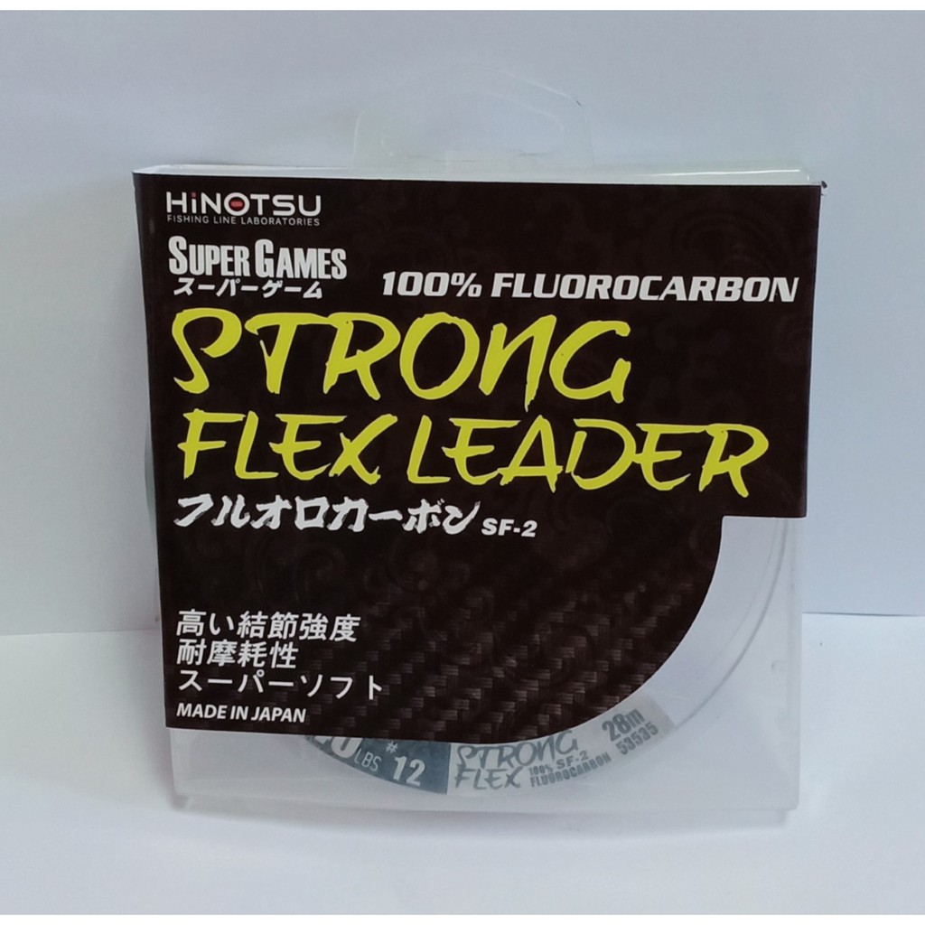 HiNOTSU SF2 Strong Flex Leader Made In Japan 100 Fluorocarbon