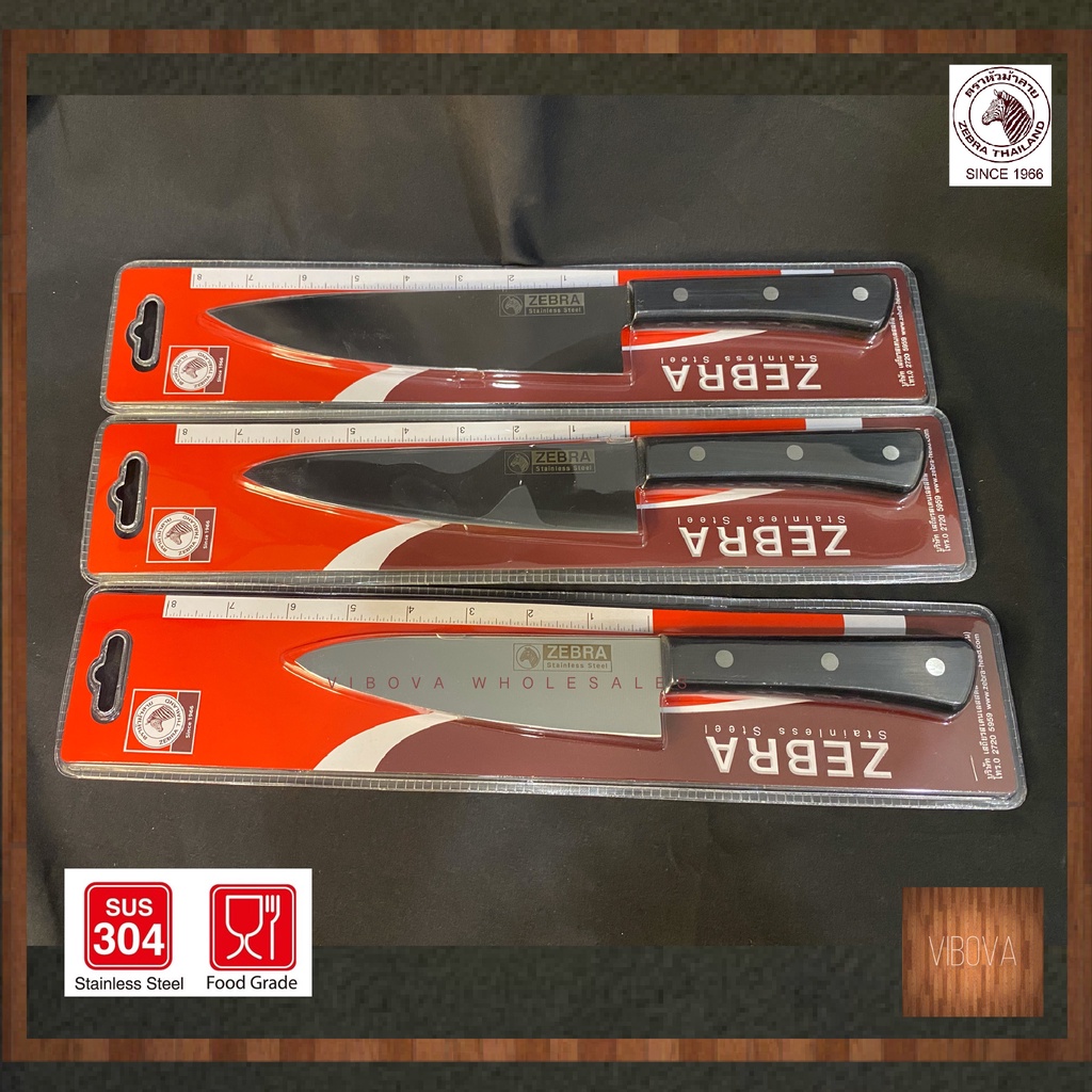 Zebra Chef Knife (6"/7"/8") Shopee Malaysia