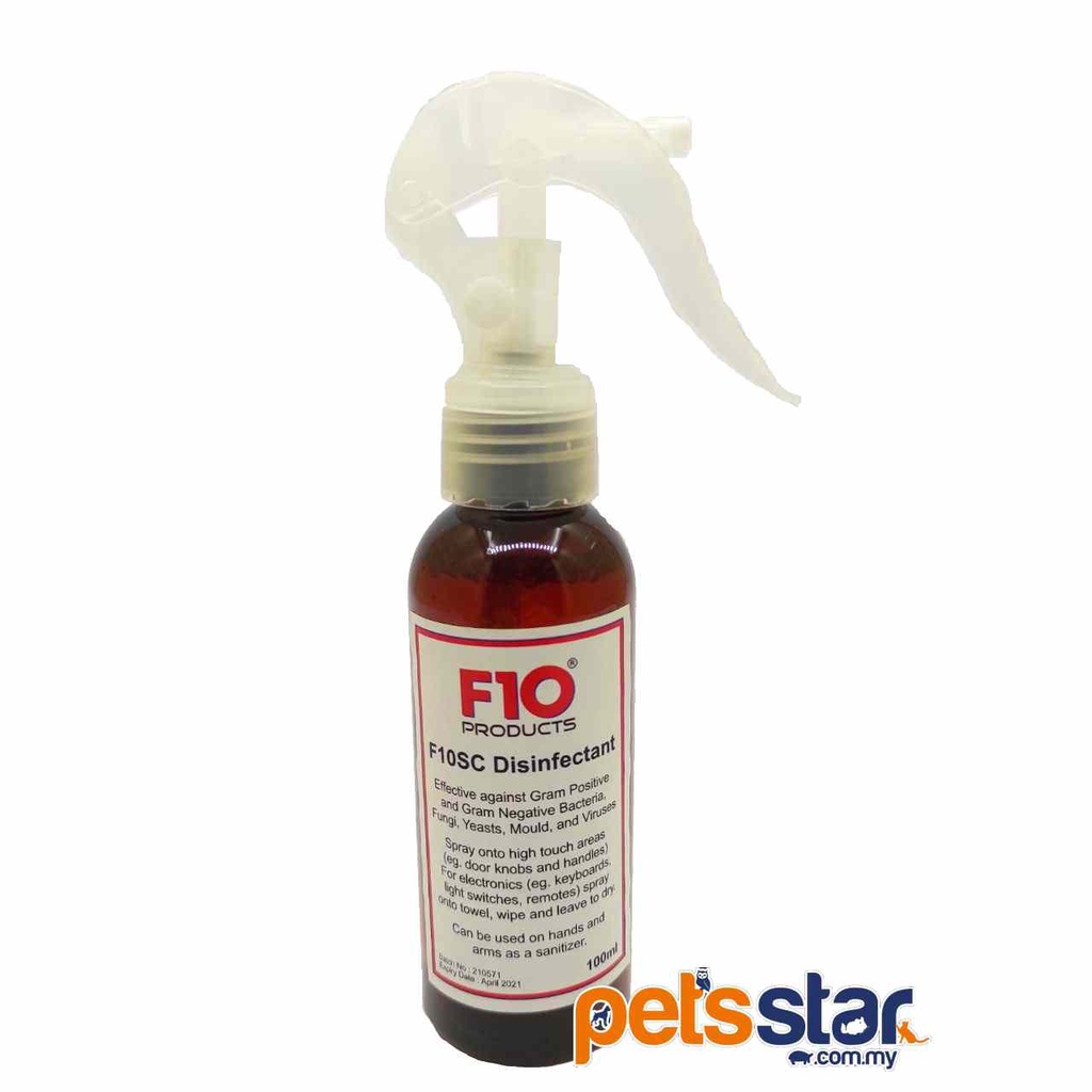 Disinfectant F10 spray for Reptiles/ Mammals/ Snake disinfection