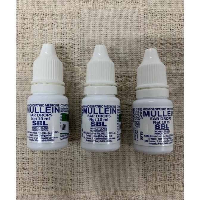 SBL Mullein (Homeopathic Ear Drops) Natural Ear Drops for Ear Infection Treatment (Ubat untuk