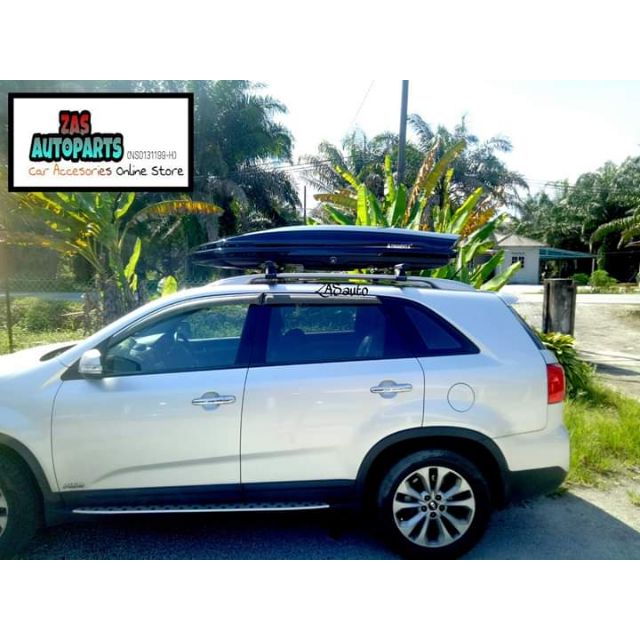 KIA SORENTO Roof Cargo Box Super Slim COMPLETE Roof Rack Bar Shopee Malaysia