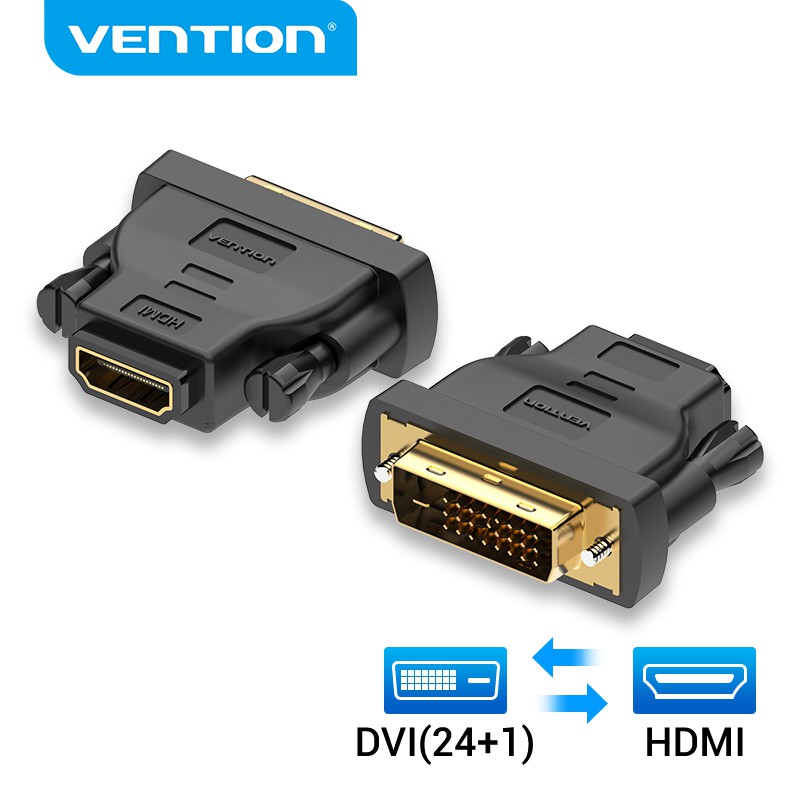 Vention DVI to HDMI Adapter Bidirectional DVID(24+1) Male to HDMI