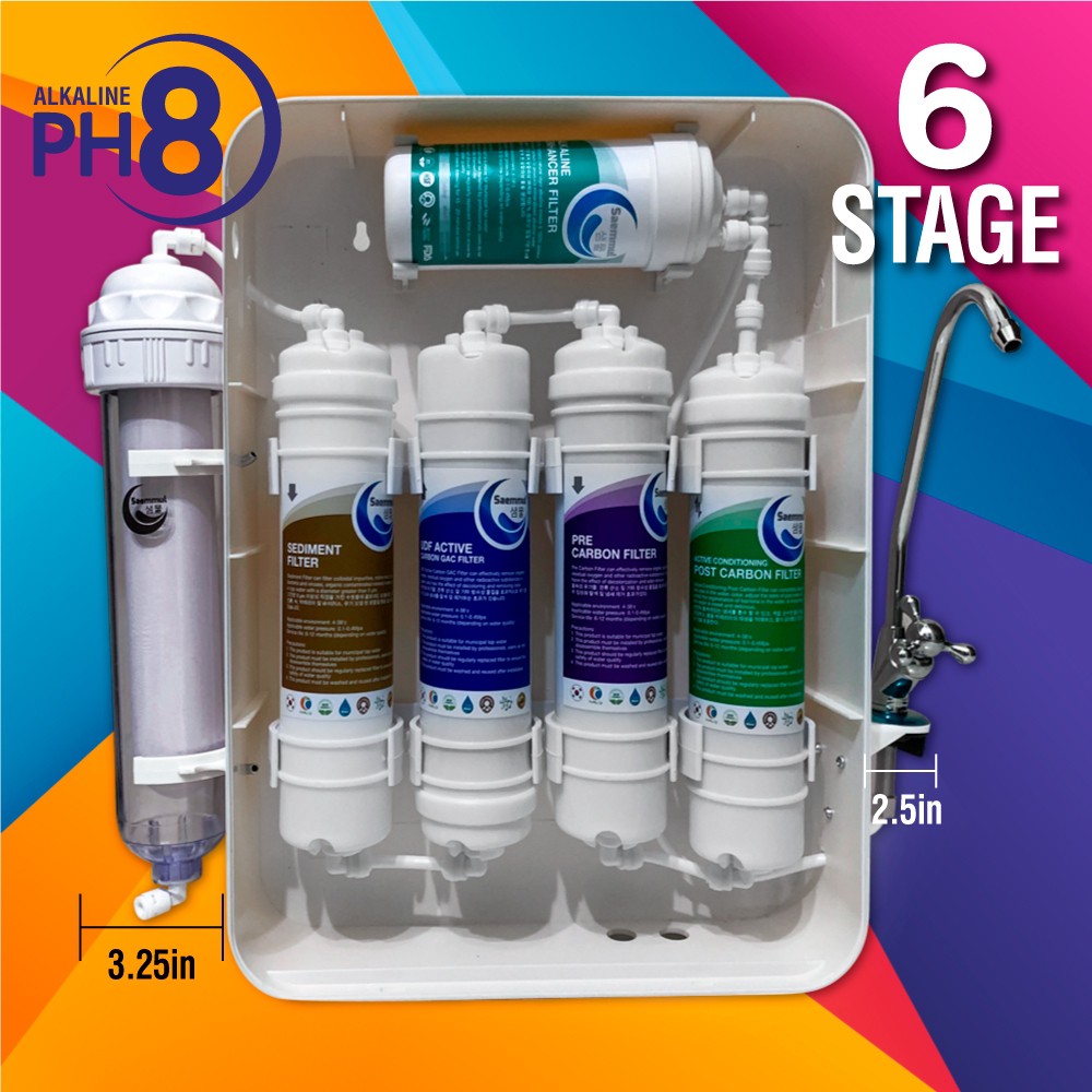 KOREAN SAEMMUL 6 STAGE ALKALINE WATER FILTER SYSTEM REPLACEMENT