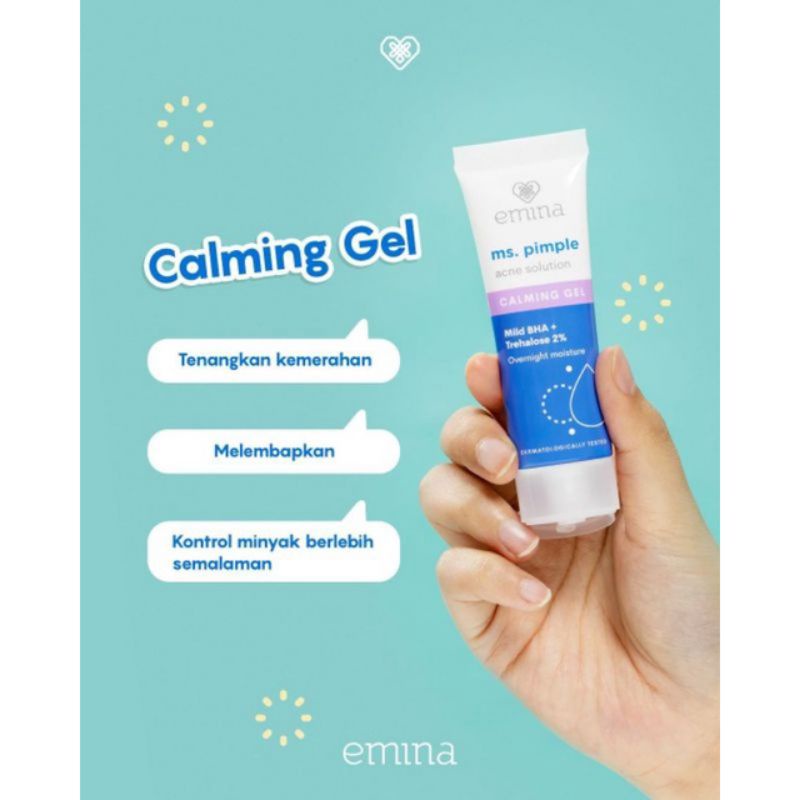 Emina Ms. Pimple Acne Solution Calming Gel 20ml Shopee Malaysia
