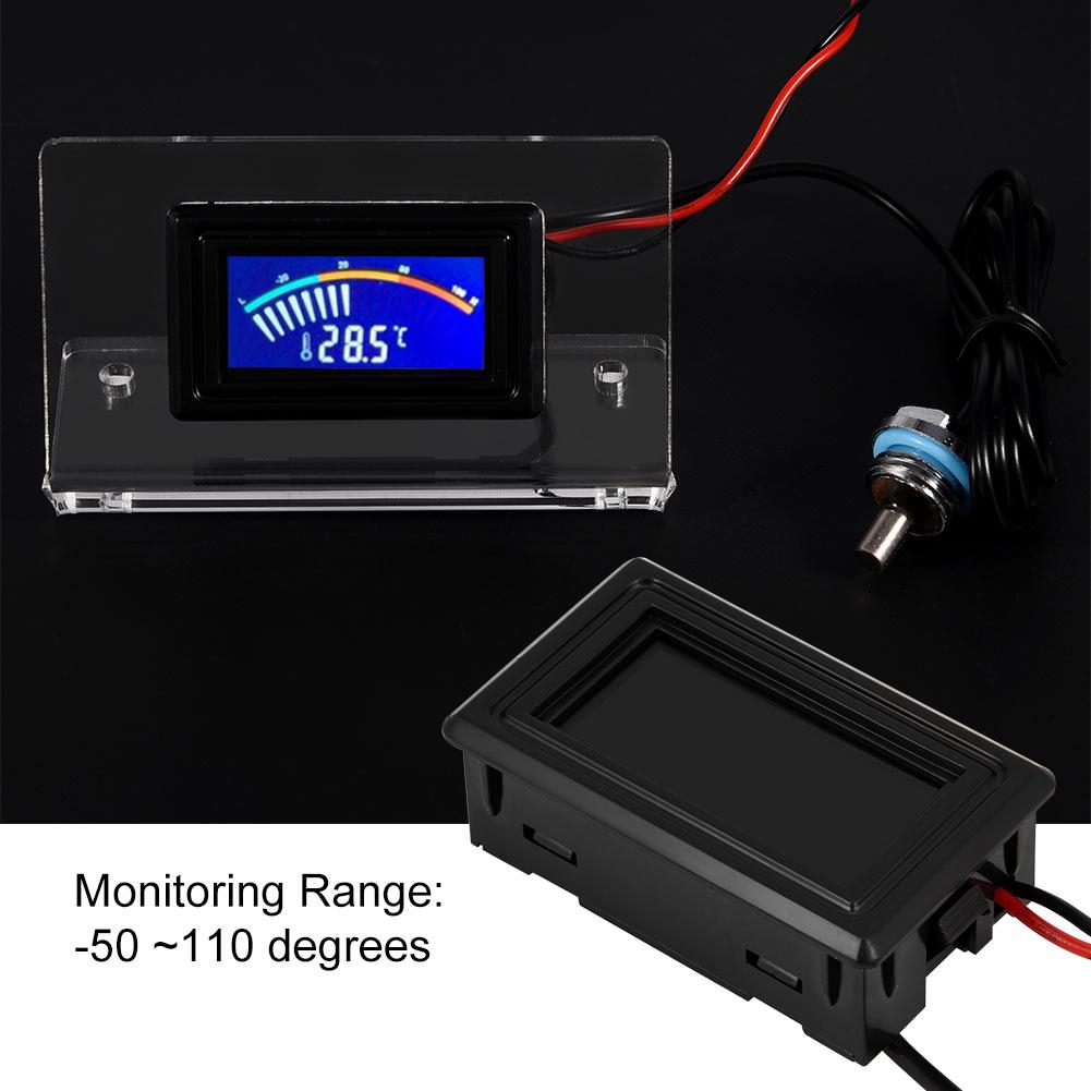 PC Water Cooling Temperature Detector LCD Screen Frame Kit Shopee