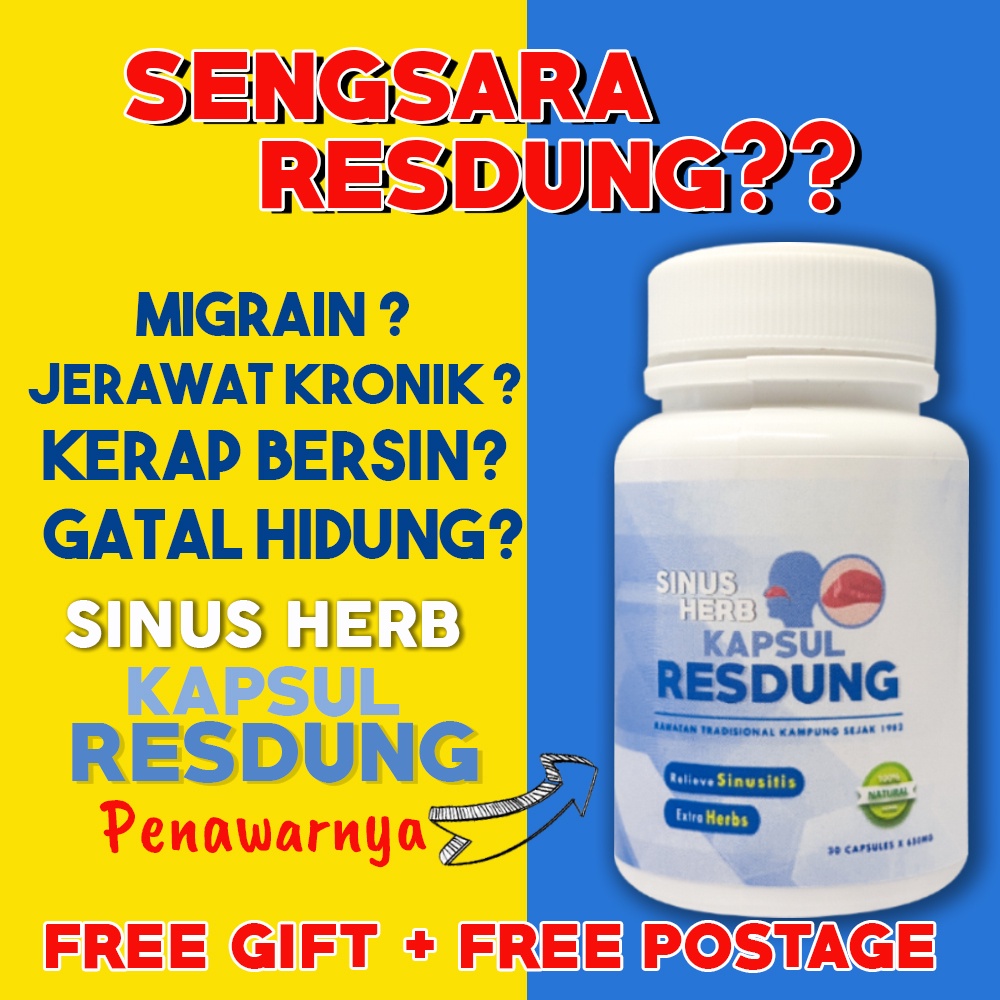 Ubat Resdung Sinus Herb Asli Membantu Masalah Alergik Sinus Flu Alahan