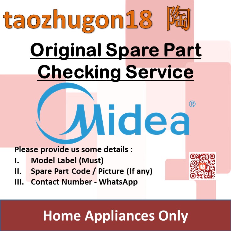 Original Midea Spare Part Checking Service Washing Machine Refrigerator
