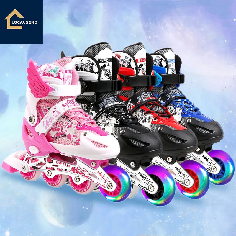 12PCS /6 PCS Roller Skating Shoes for Children Beginner Skating Shoes