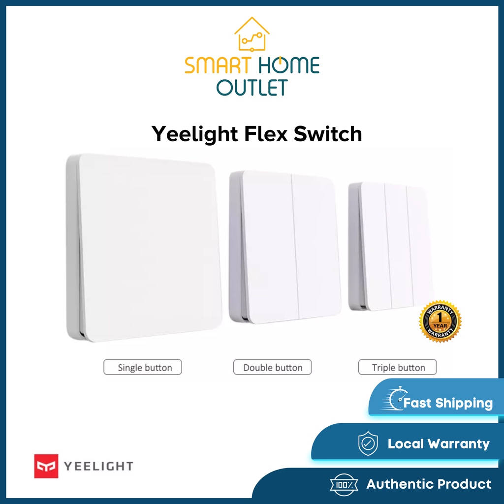 SHO Yeelight SLISAON Flex Switch One Two Three Gang Wall Switch Dual