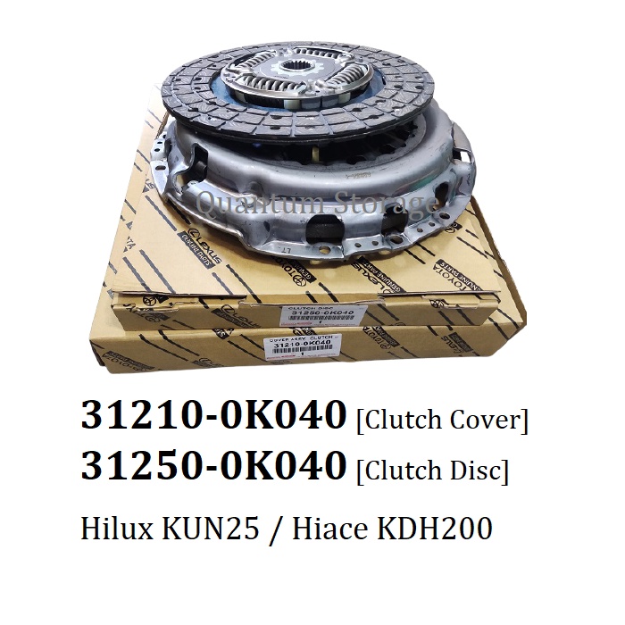 Toyota Clutch Lining Disc Cover Kit 312500K040 312100K040 0K280 Hilux