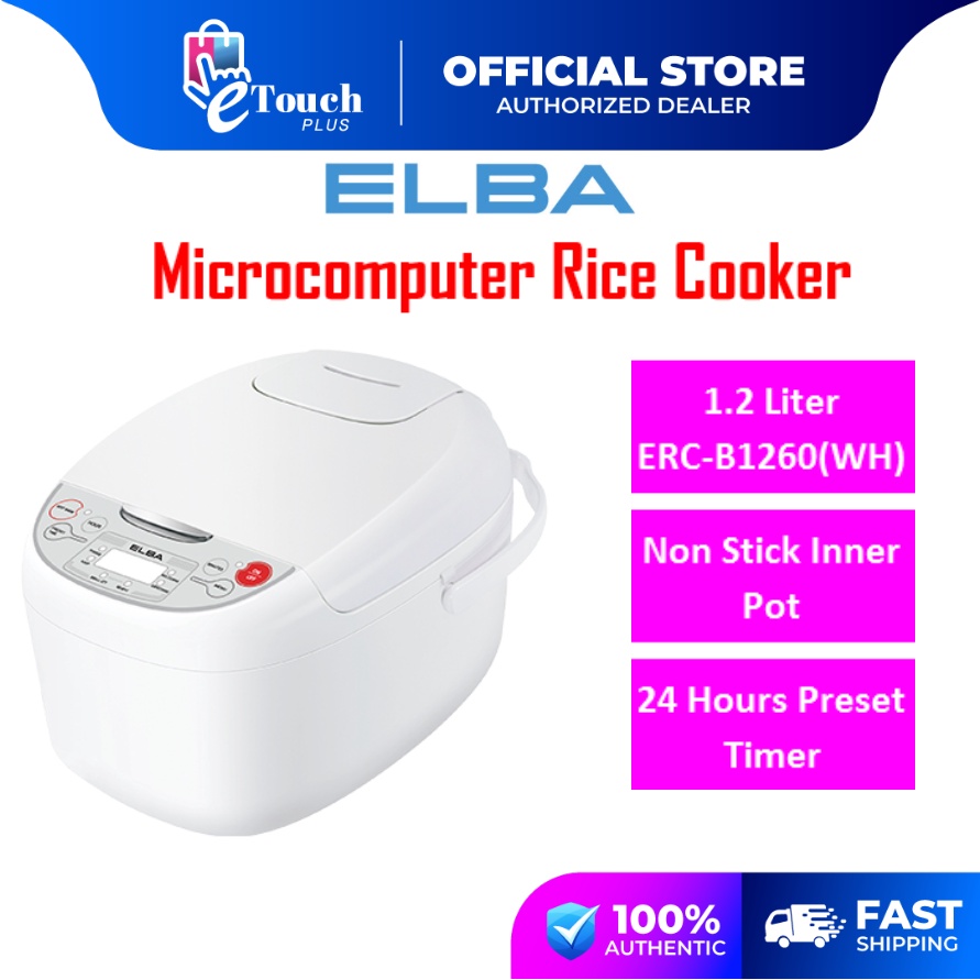 Elba [ ERCB1260(WH) ] 1.2 Liter Rice Cooker With 24 Hour