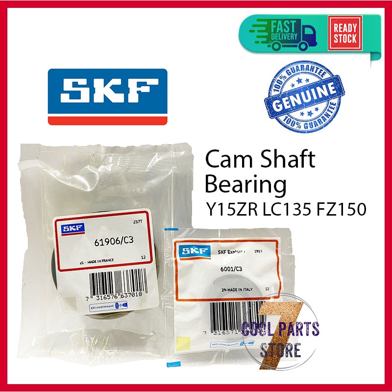 Y15ZR LC135 FZ150 Cam Shaft C3 Bearing SKF Yamaha 61906 6906 6001 C3
