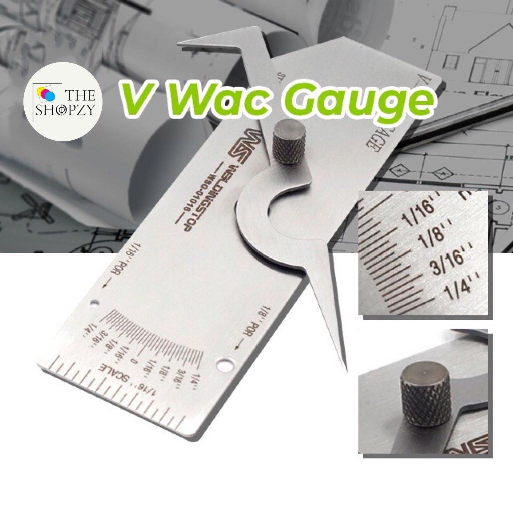 VWac Gage Standard Reading Welding Undercut Inspection Gauge (With Bag