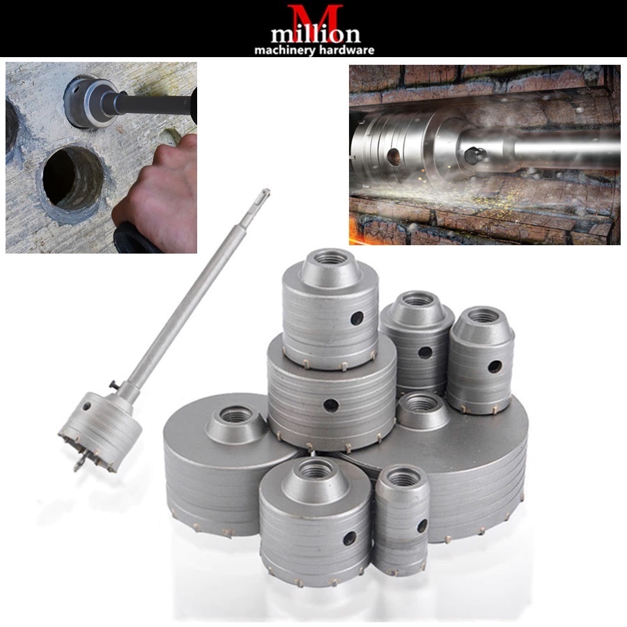 30120mm SDS Plus Coated Concrete Coring Drill Bits Walls Air
