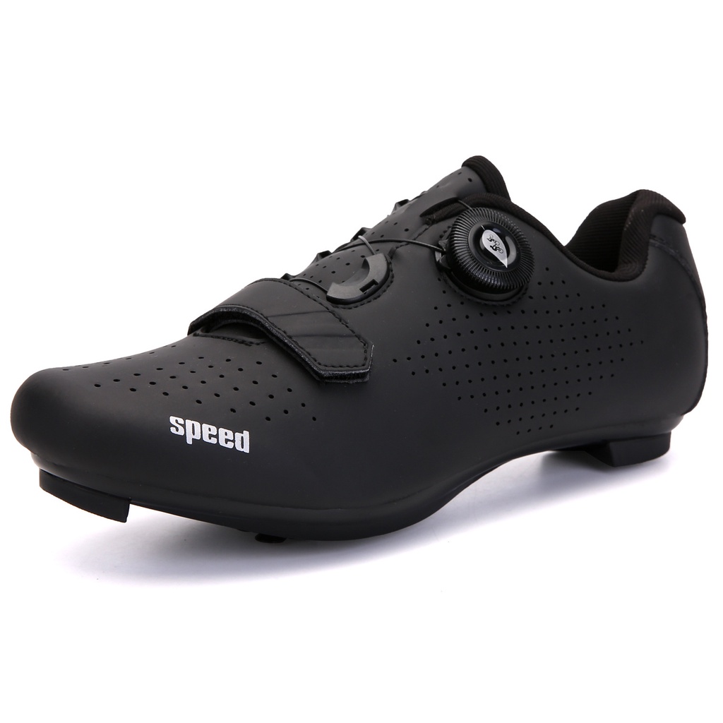 ROADBIKE NONCLEAT CYCLING SHOES BLACK Shopee Malaysia