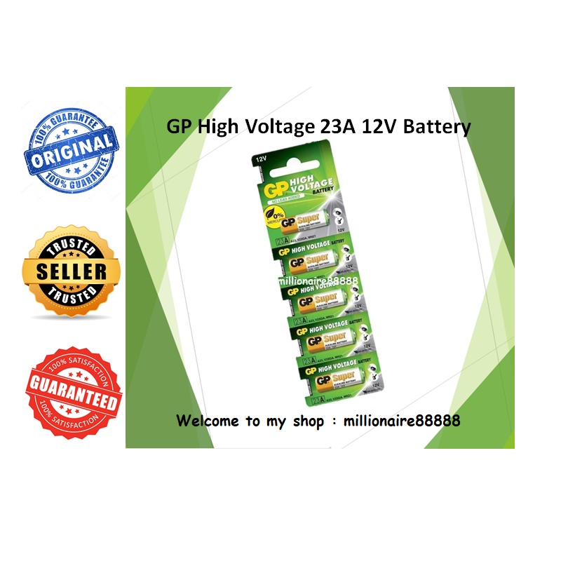 Original 12V 23A GP Remote Control Alkaline Battery for Auto Gate
