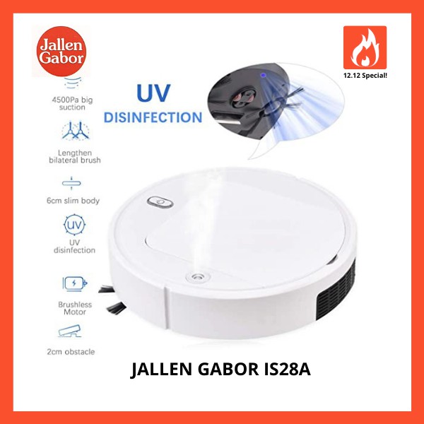 Jallen Gabor iS28A 3in1 Robotic Vacuum Cleaner Sweep / Vacuum