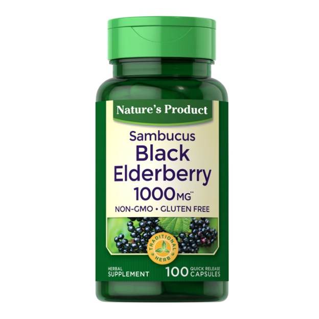Piping Rock Elderberry Sambucus, 1000 mg, 180 Capsules Shopee Malaysia