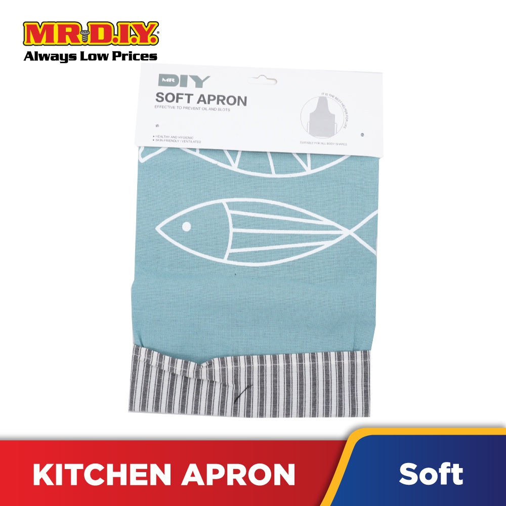 (MR.DIY) Fabric Washable Apron Shopee Malaysia