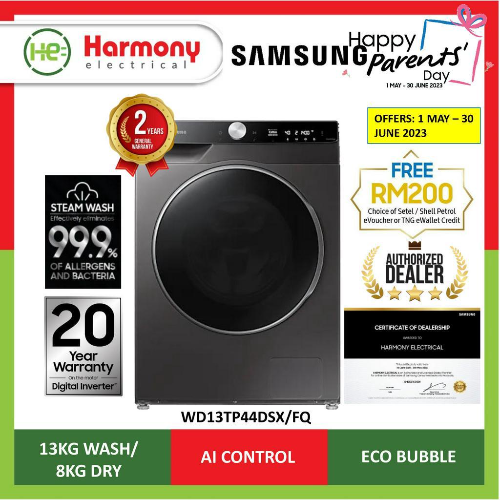 SAMSUNG WD13TP44DSX/FQ 2 In 1 Washer Dryer 13KG Wash & 8KG Dry ( Mesin