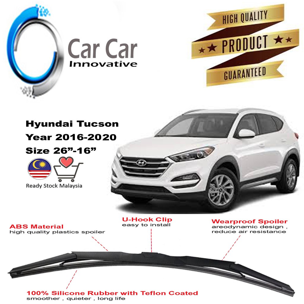 Hyundai Tucson 20162020 Wiper Silicone Car Wiper Blades, Car