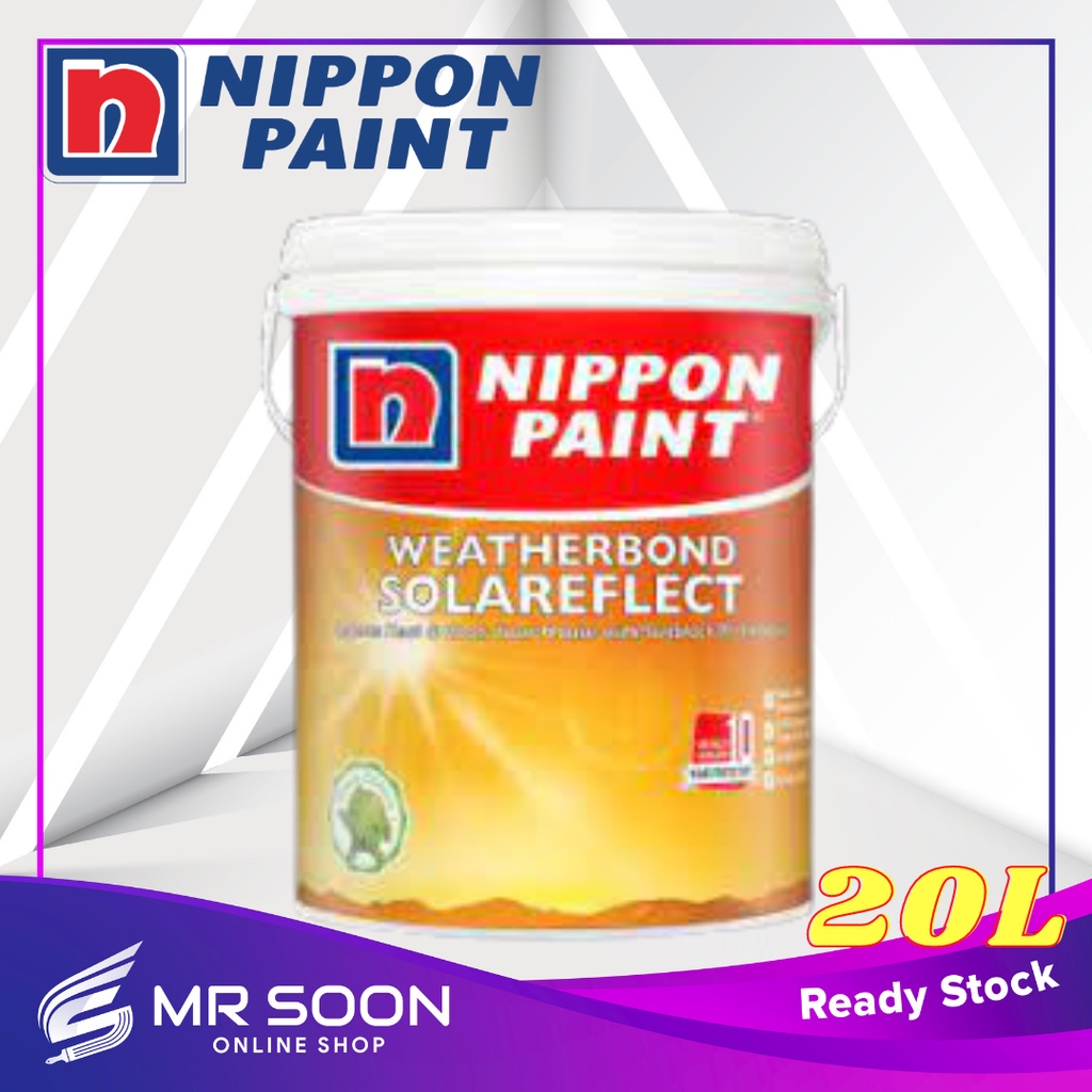 NIPPON PAINT Weatherbond Solareflect 20L Exterior Paint (10 Years Warranty)/Cat Luar/Nippon