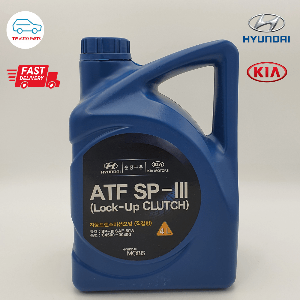 HYUNDAI & KIA AUTO TRANSMISSION FLUID ATF SPIII (4 LITER) Shopee