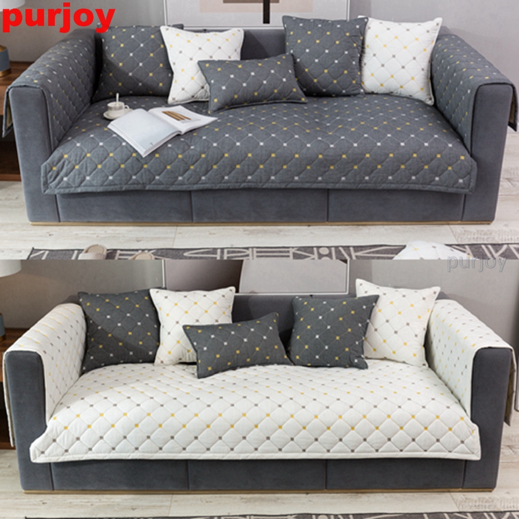 Purjoy 1 2 3 4 Seater & Combination Sofa Cover Cushion Four Seasons