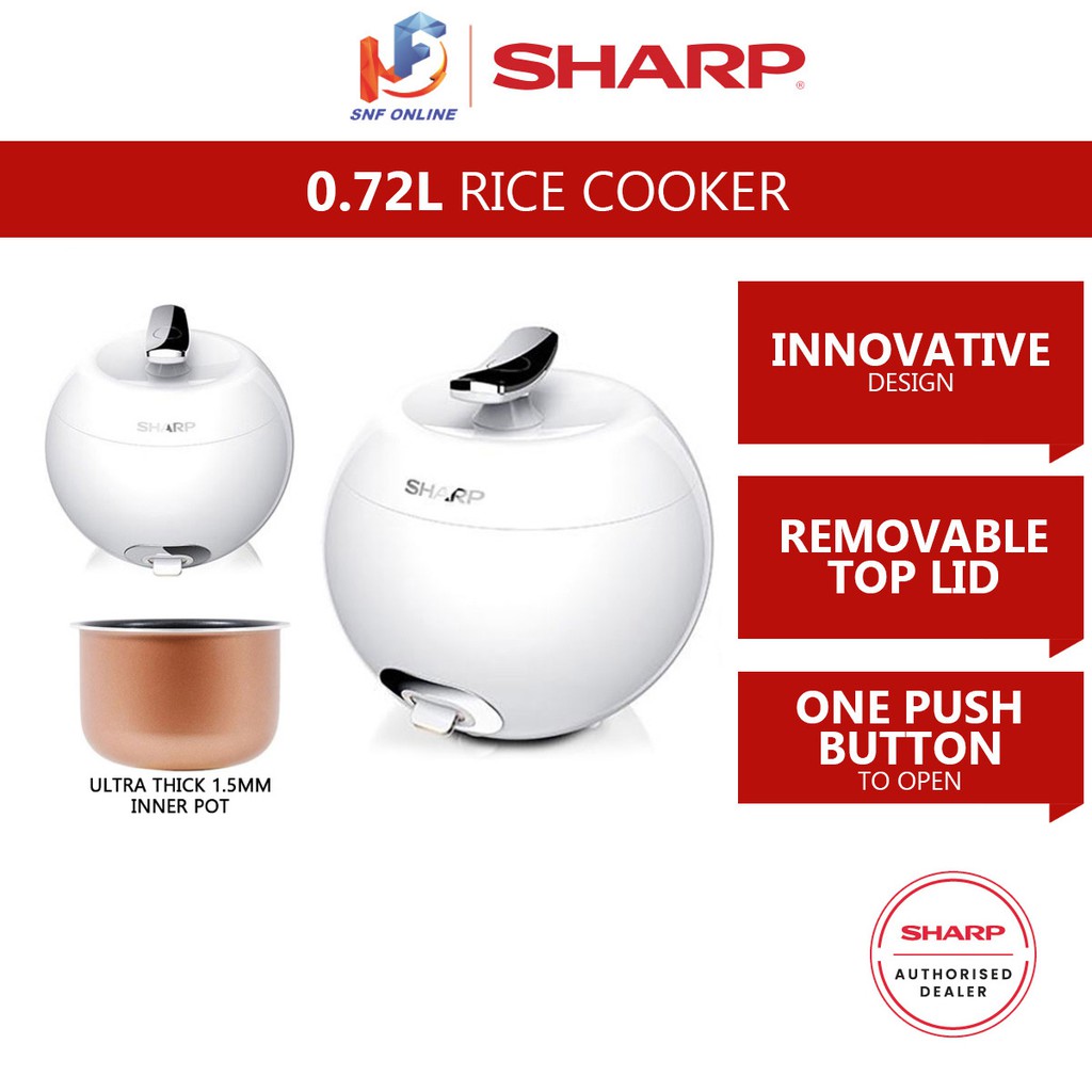 Sharp Apple Jar Rice Cooker (0.72 L) KSP8MVWH KSP8MVWH Shopee Malaysia