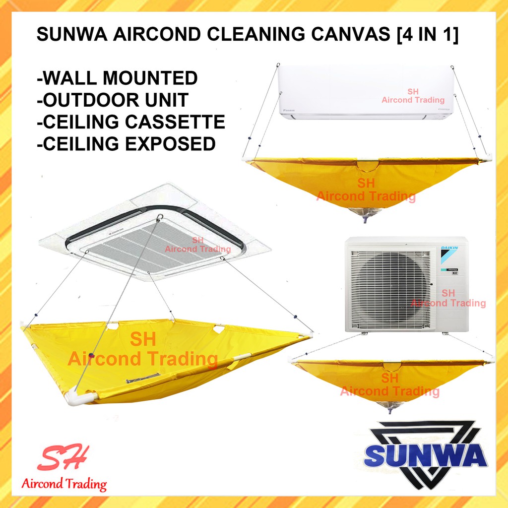 SUNWHA SUNWA AIRCOND MULTIPURPOSE CLEANING CANVAS COVER WALL MOUNTED CANVAS / OUTDOOR AIRCOND