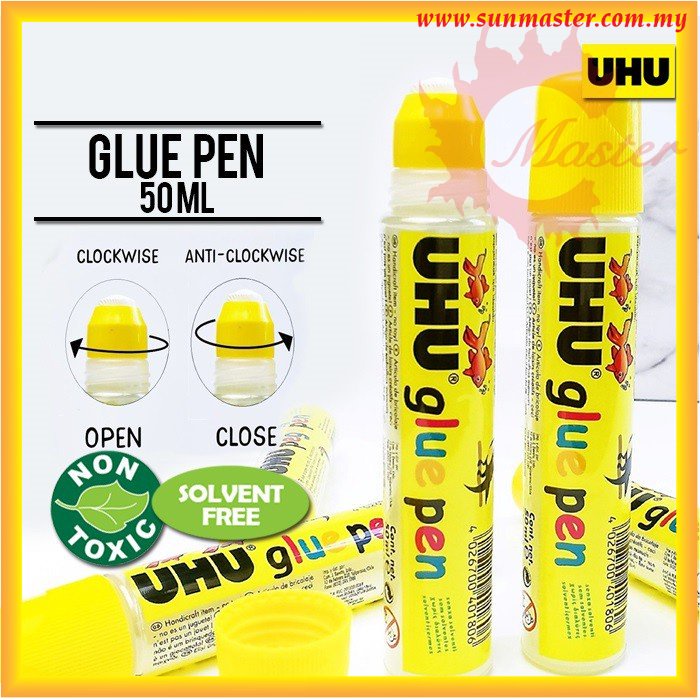 UHU Liquid Glue 50ml UHU Happy Glue Pen Water Glue Clear Glue