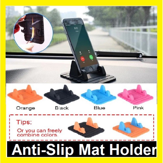Car Dashboard Phone Mount Holder / Antislip Car Dashboard Rubber Mat