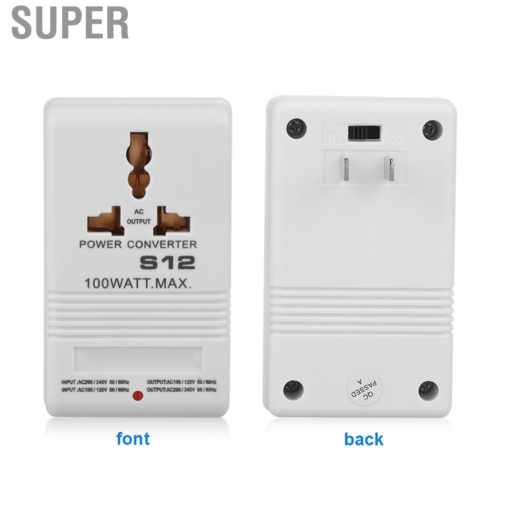 100W 110V/120V to 220V/240V StepUp& Down Voltage Converter Transformer (CN standard plug