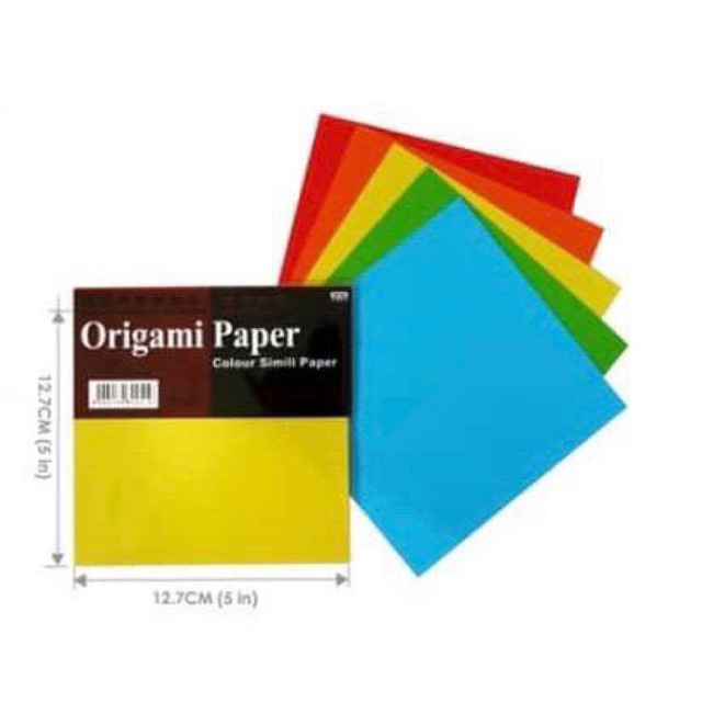 Square Origami Paper (5'' x 5'' Color Simili Paper) For DIY Craft 1