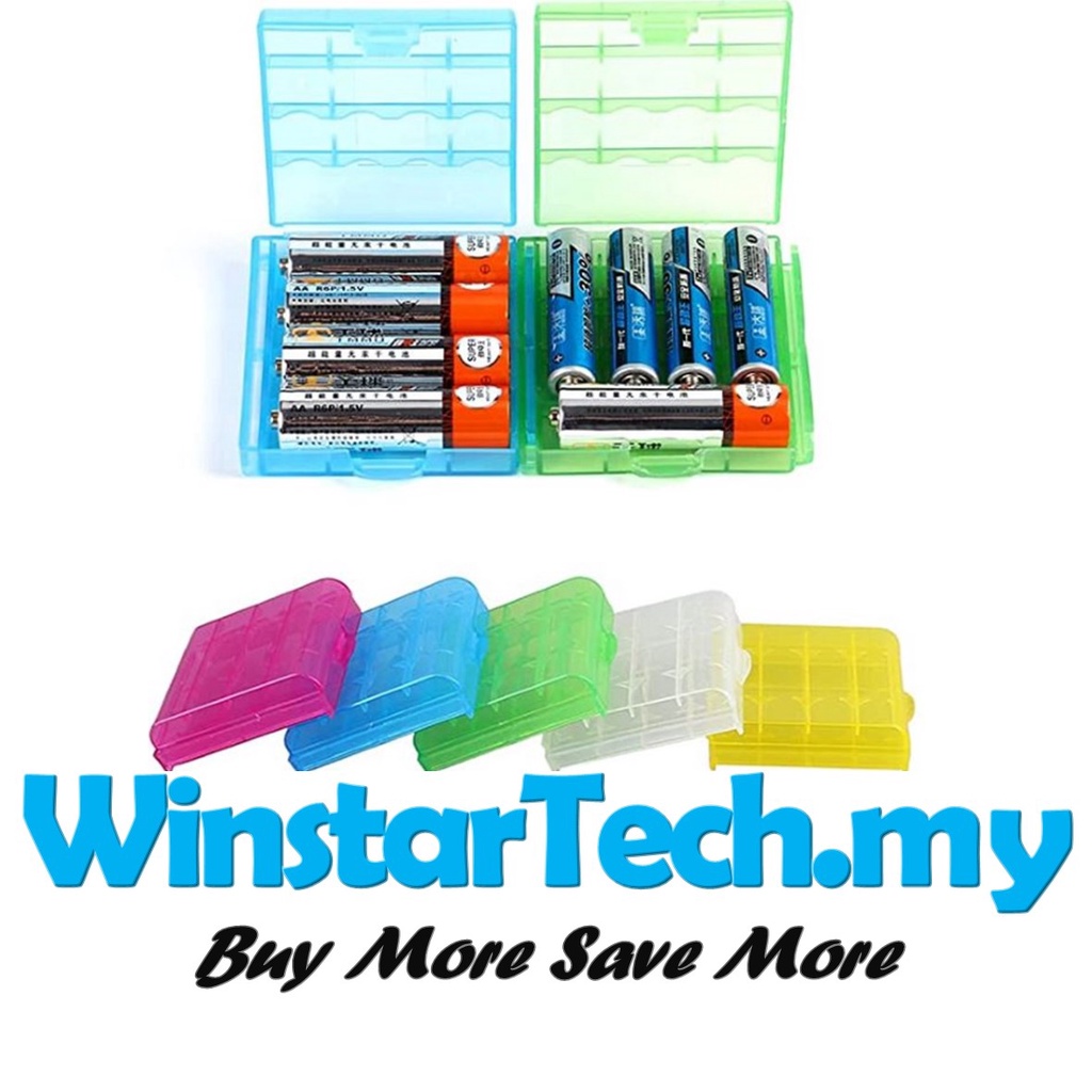 AAA Battery Case AA Case Plastic Casing Cover Box Safe Storage