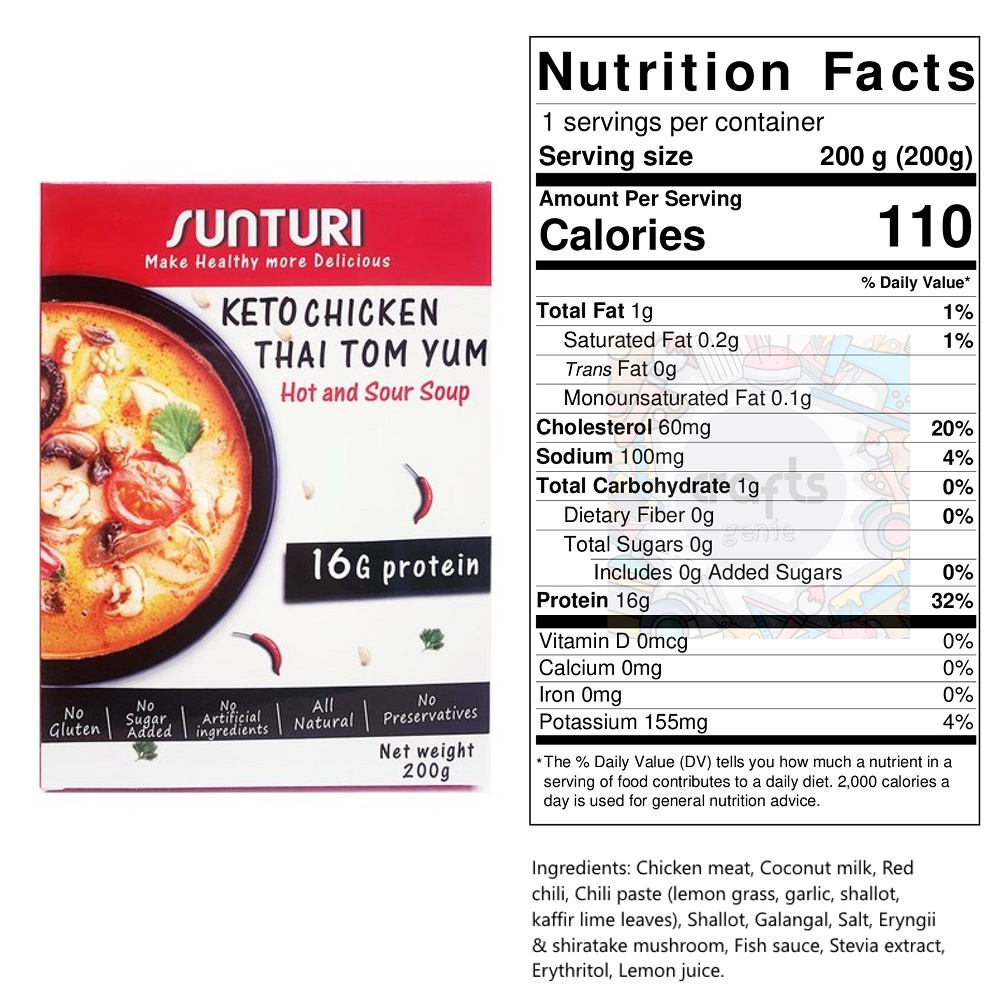 SUNTURI Keto Ready Meals 200g Sugar Free, Low Carb and Keto Friendly