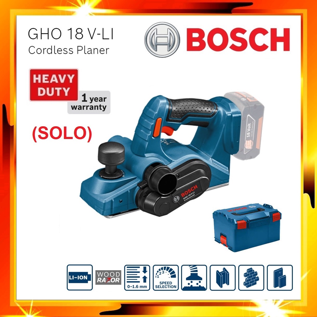 BOSCH HEAVY DUTY GHO 18V-LI EXTREMELY LIGHTWEIGHT AND PRECISE CORDLESS