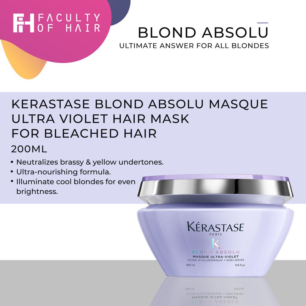 Kerastase Blond Absolu Masque Ultra Violet Hair Mask For Bleached Hair