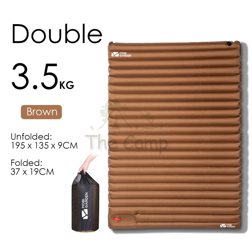 Mobi Garden Portable Air Bed Camping Mattress Tent Inflatable Single Double Outdoor Foldable