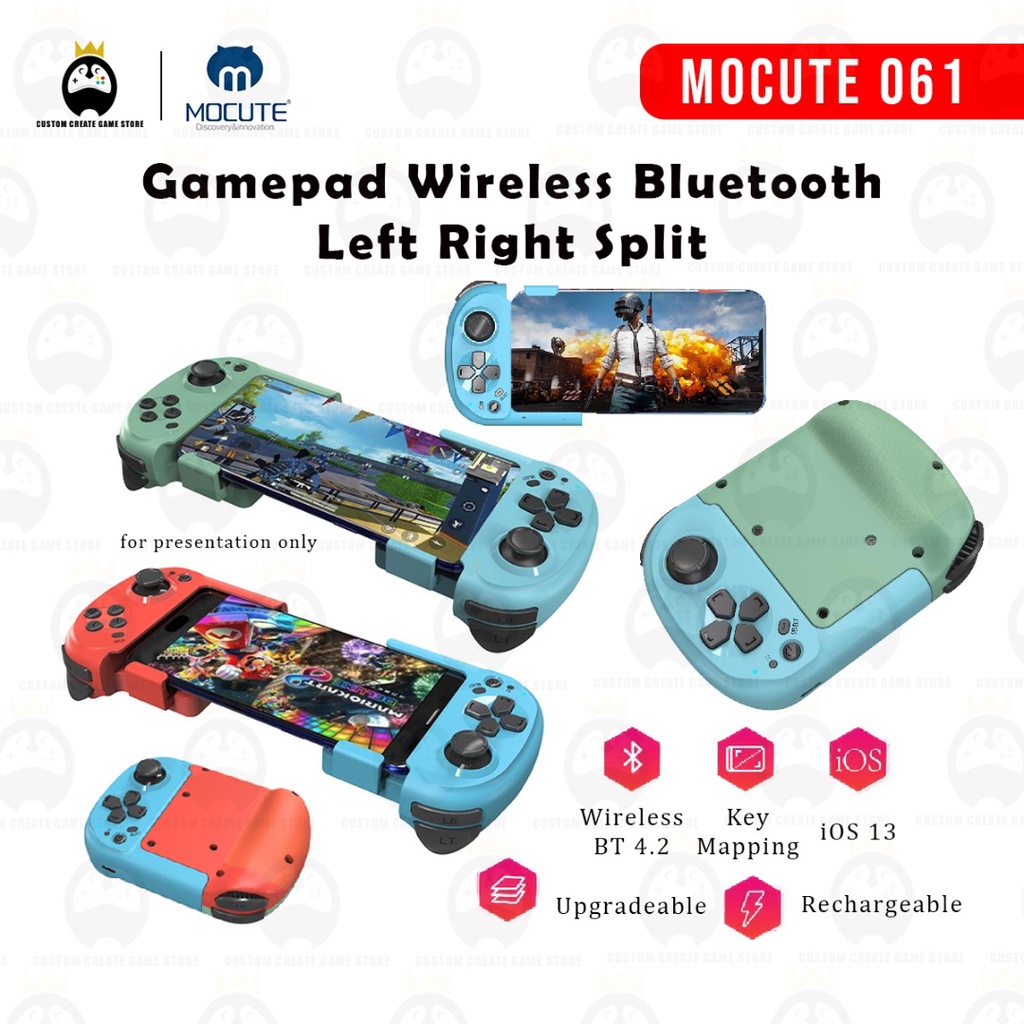 Mocute 061 Gamepad Wireless Bluetooth Left Right Split Game Controller