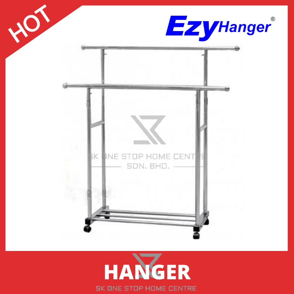 EZY EH1100 HANGER FREE STANDING CLOTHES HANGER(SILVER) Shopee Malaysia