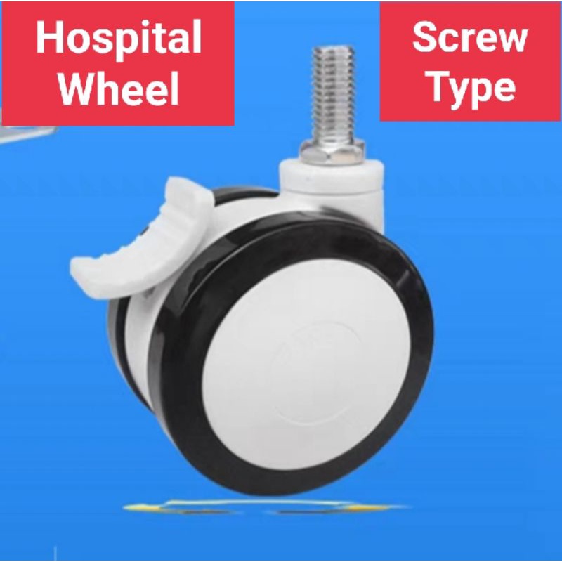 Hospital Bed Wheelchair Instrument Double Wheel Roda Dua Belah Katil Hospital Kerusi Roda Roda