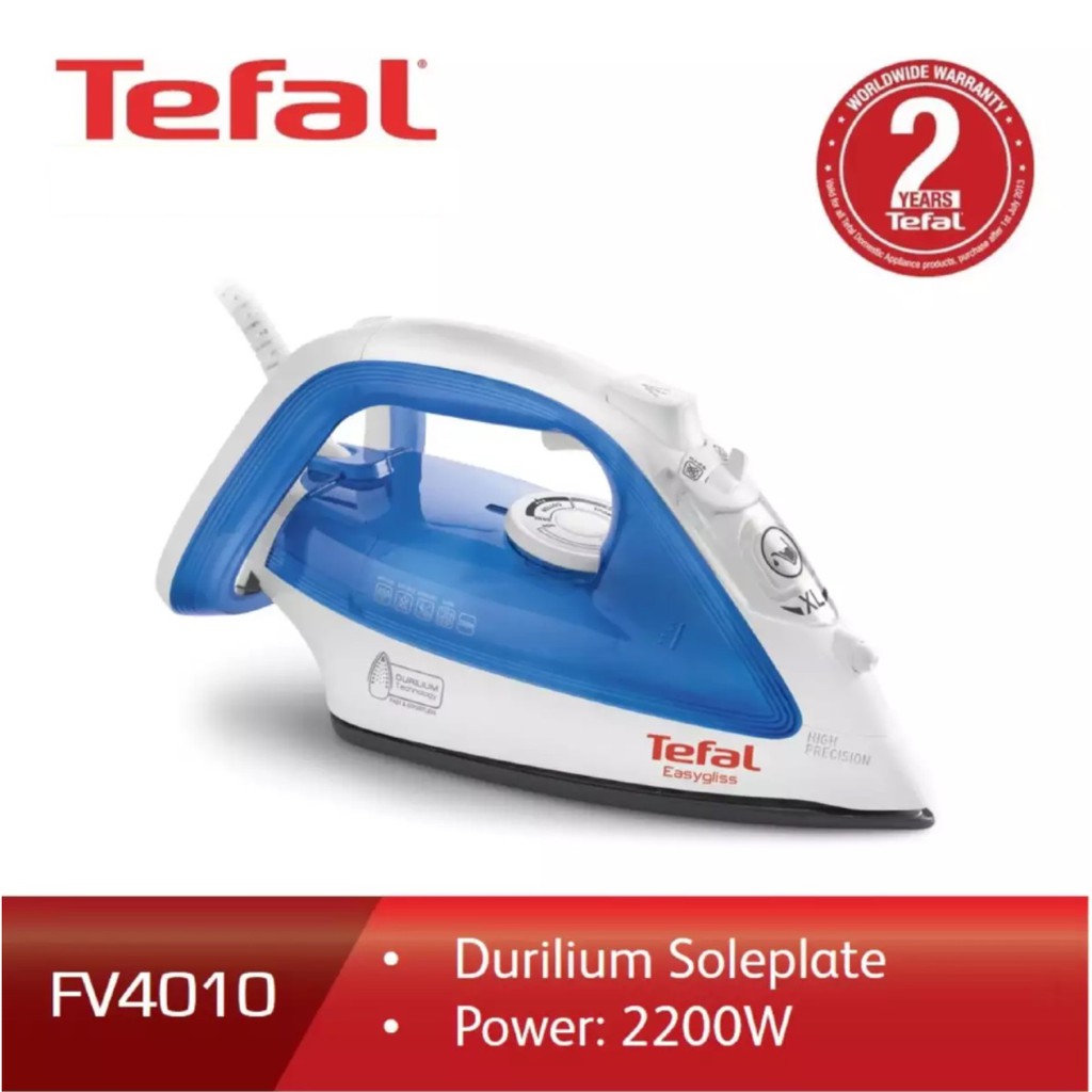FV4010 Tefal Easygliss Steam Iron 2200W (Durilium Best Glide