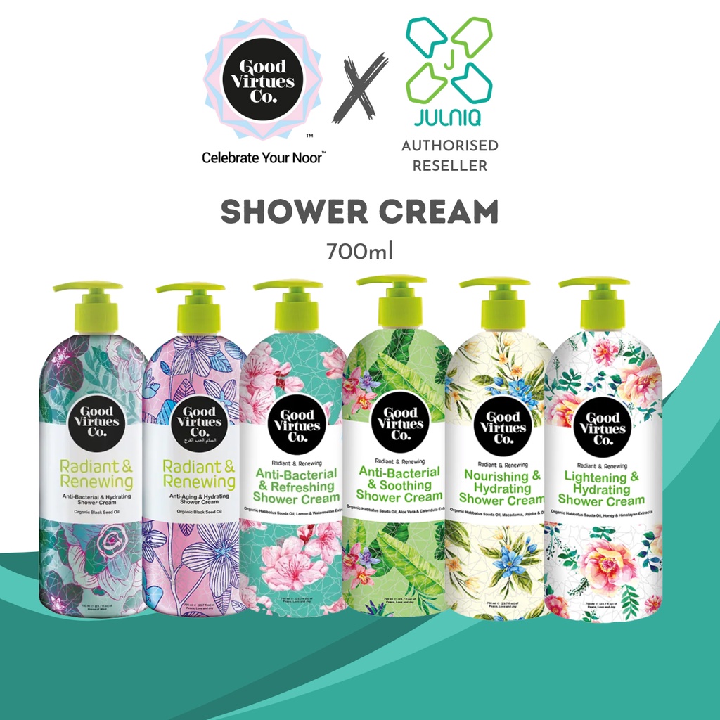 Good Virtues Co. [GVC] BODY SHOWER CREAM ASSORTED 700ML [ANTI BACTERIAL