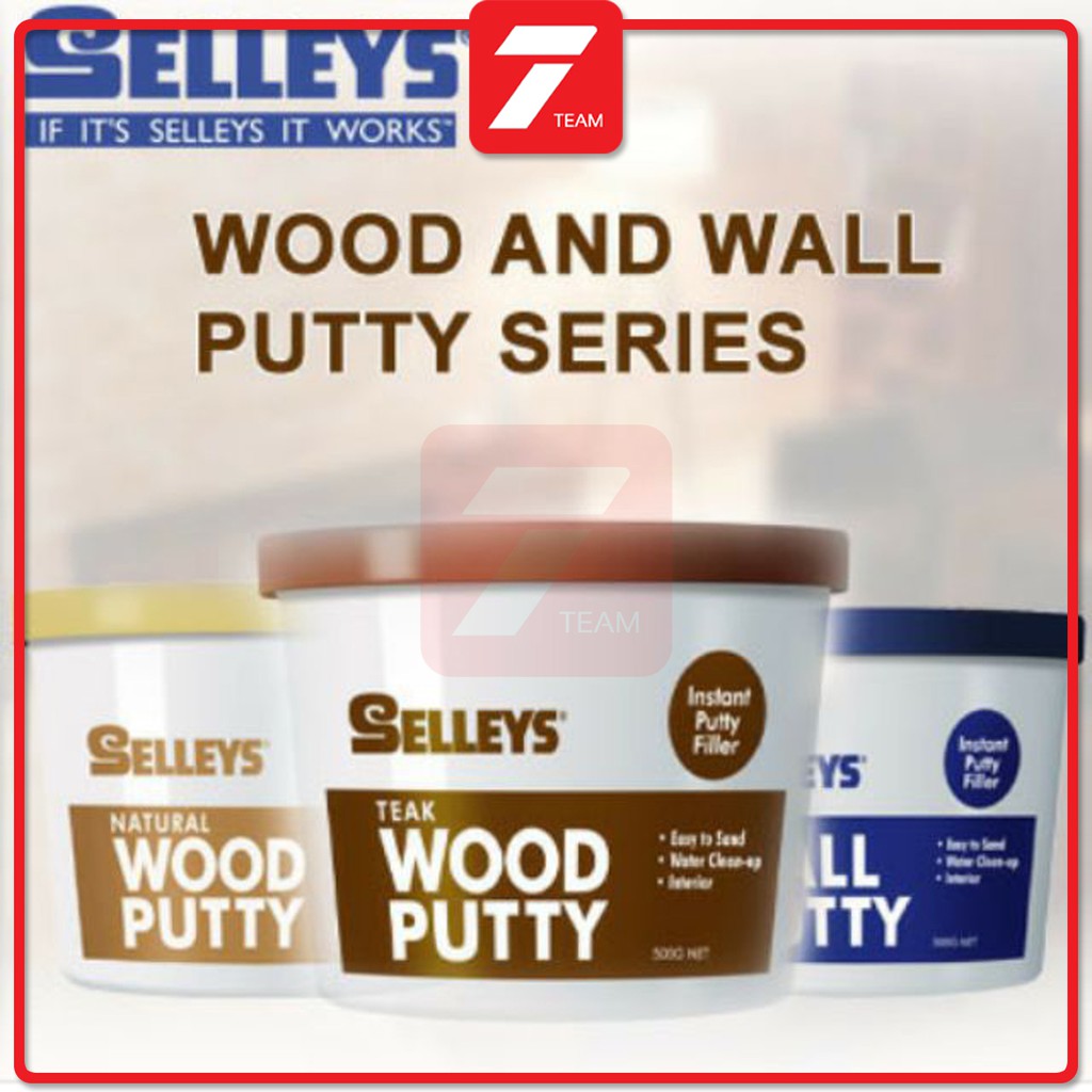 SELLEYS Natural & Teak Wood Putty and Wall Putty 500g Shopee Malaysia
