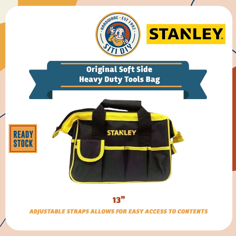 [SITIDIY] STANLEY Original 13” Soft Side Heavy Duty Tools Bag / Nail