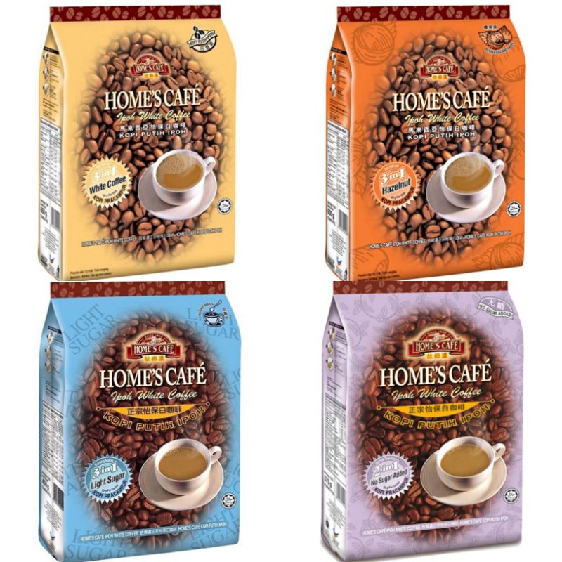 Home's cafe Ipoh White coffee instant coffee 3in1 Kopi Putih Segera
