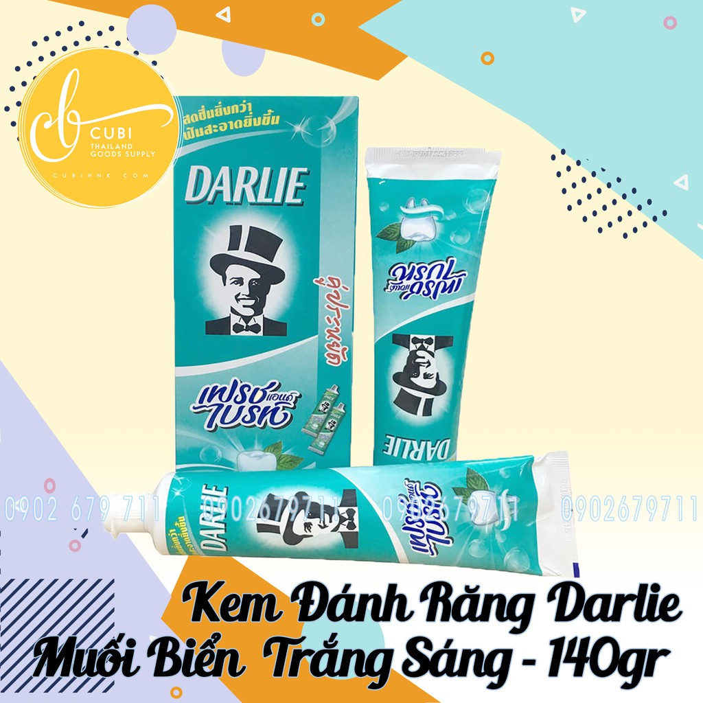 [Box Of 2 Tubes] Darlie Toothpaste Black Thai Western Sea Salt 140gr